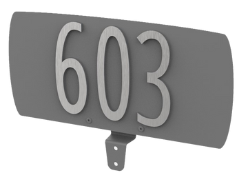 Address Plate for Postbox (SPA-A002) <P>*Specify Your Numbers - Instructions Below</P)